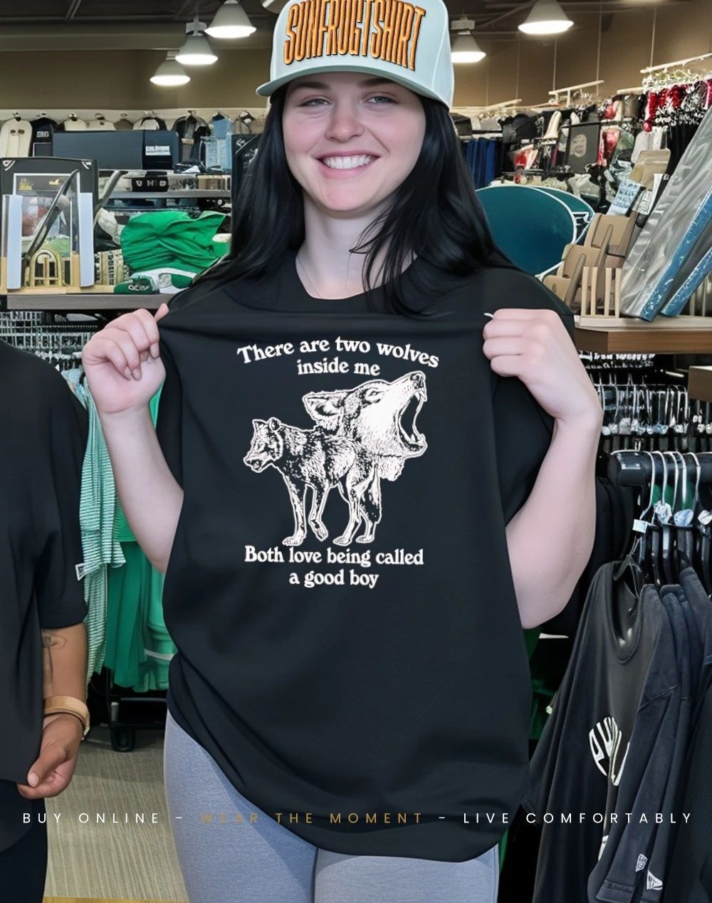 There are two wolves inside me both love being called a good boy shirt