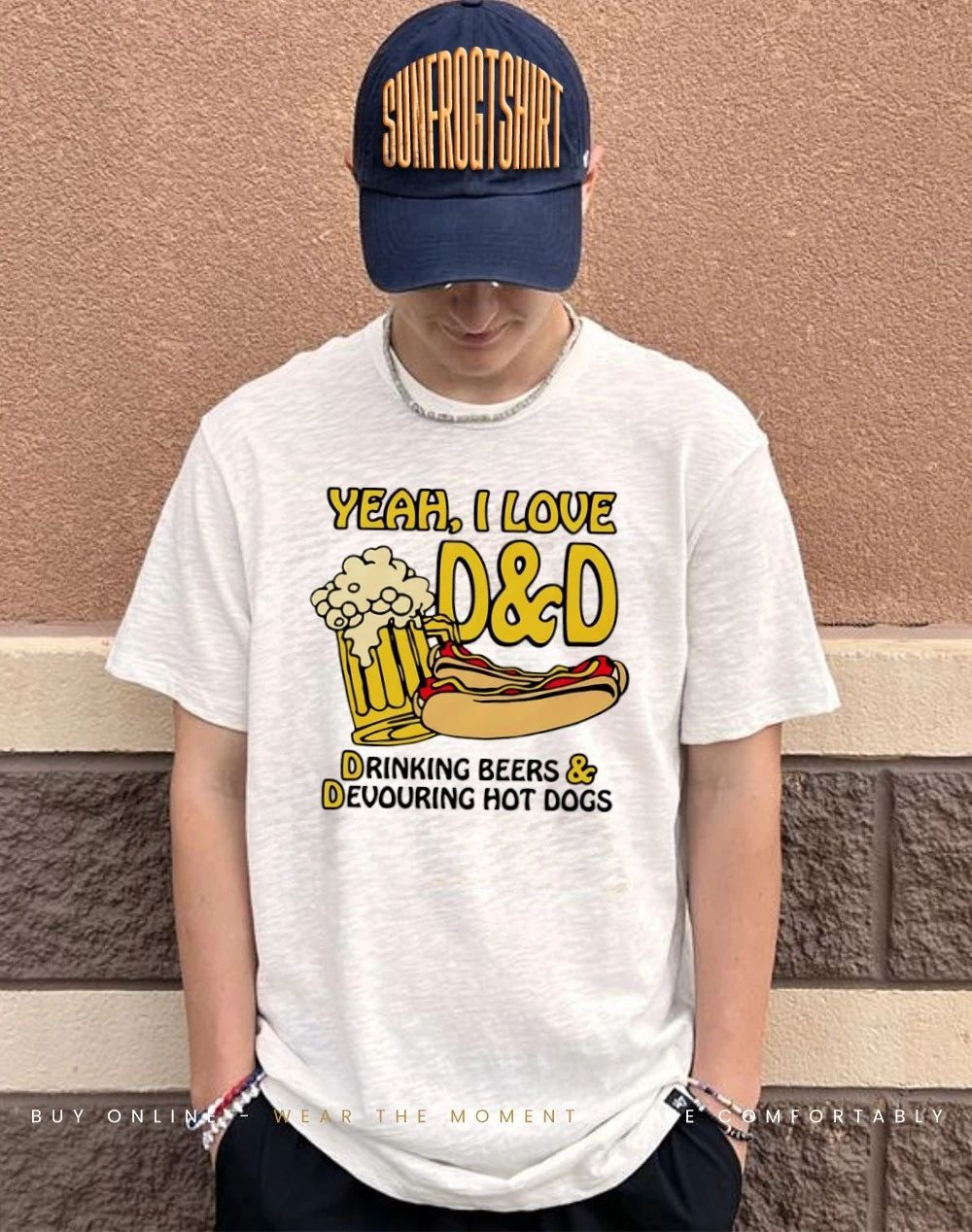 Yeah I Love D&D Drinking Beers & Devouring Hot Dogs shirt