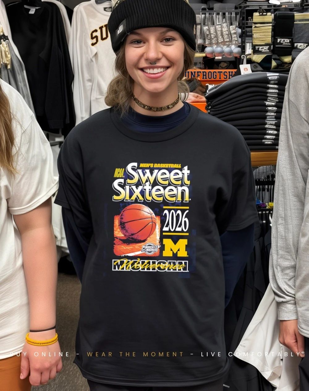 Michigan Wolverines NCAA March Madness Sweet 16 Bound 2026 shirt