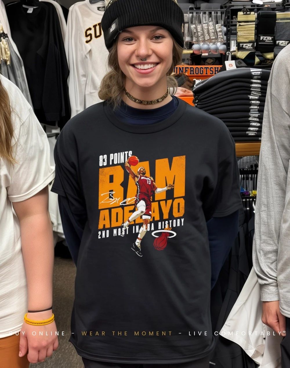 Bam Adebayo Miami Heat 83 Points 2nd Most In NBA History shirt