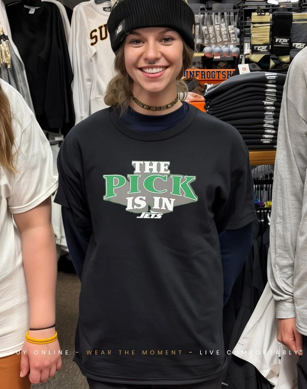New York Jets The Pick Is In logo shirt