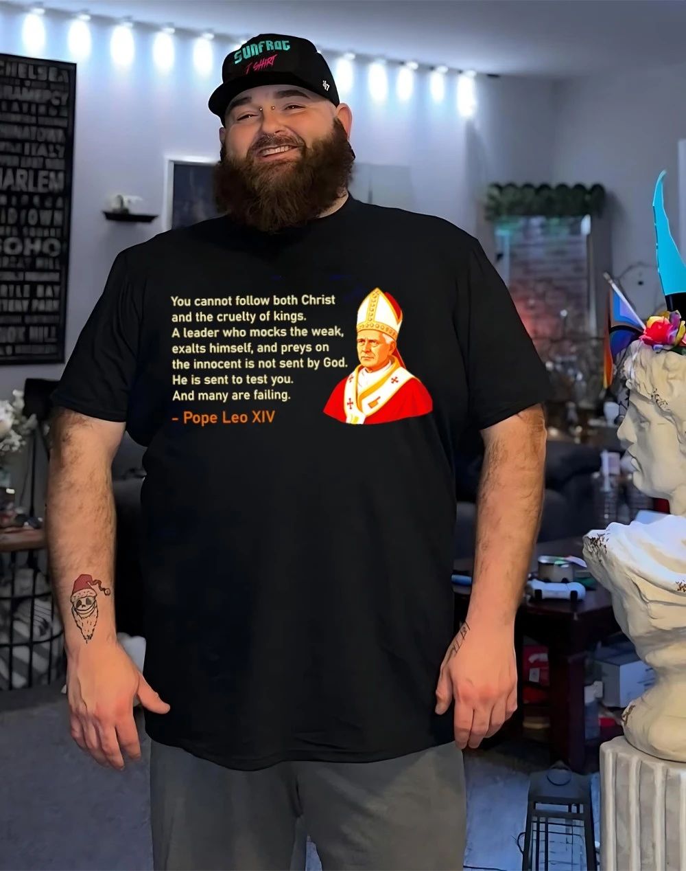 Pope Leo XIV You cannot follow both Christ and the cruelty of Kings shirt