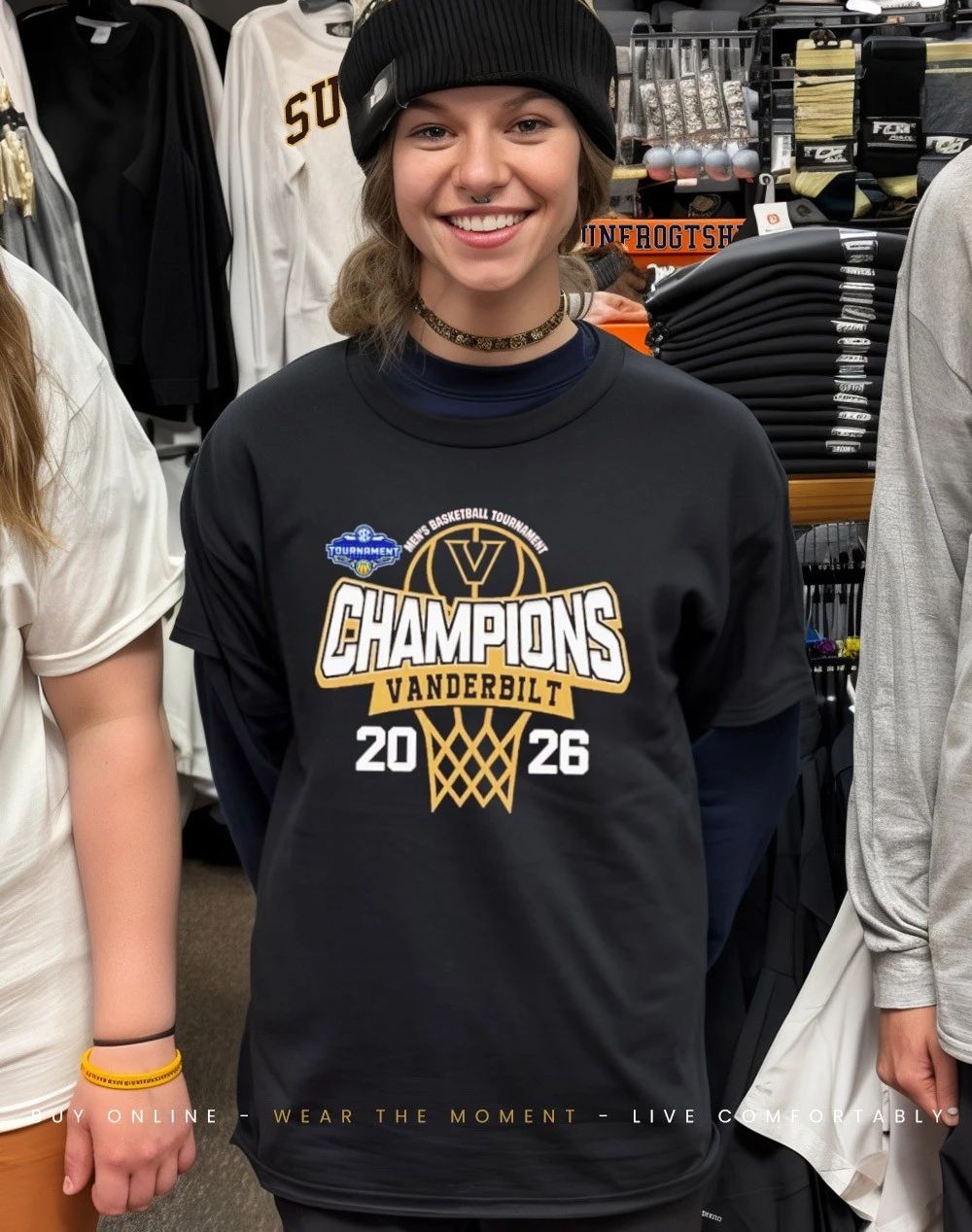 Vanderbilt Commodores 2026 Southeastern Conference Men’s Basketball Tournament Champions shirt