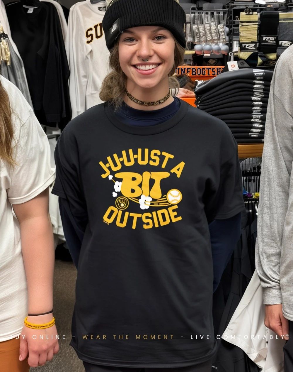 Milwaukee Brewers Juuust a Bit Outside shirt