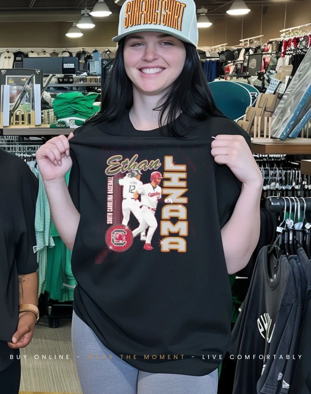 Ethan Lizama South Carolina Baseball Illustrated shirt