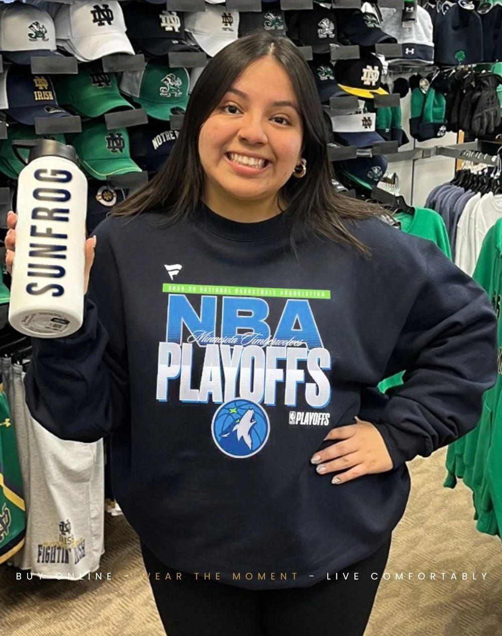 2026 NBA Playoffs Minnesota Timberwolves front and back shirt