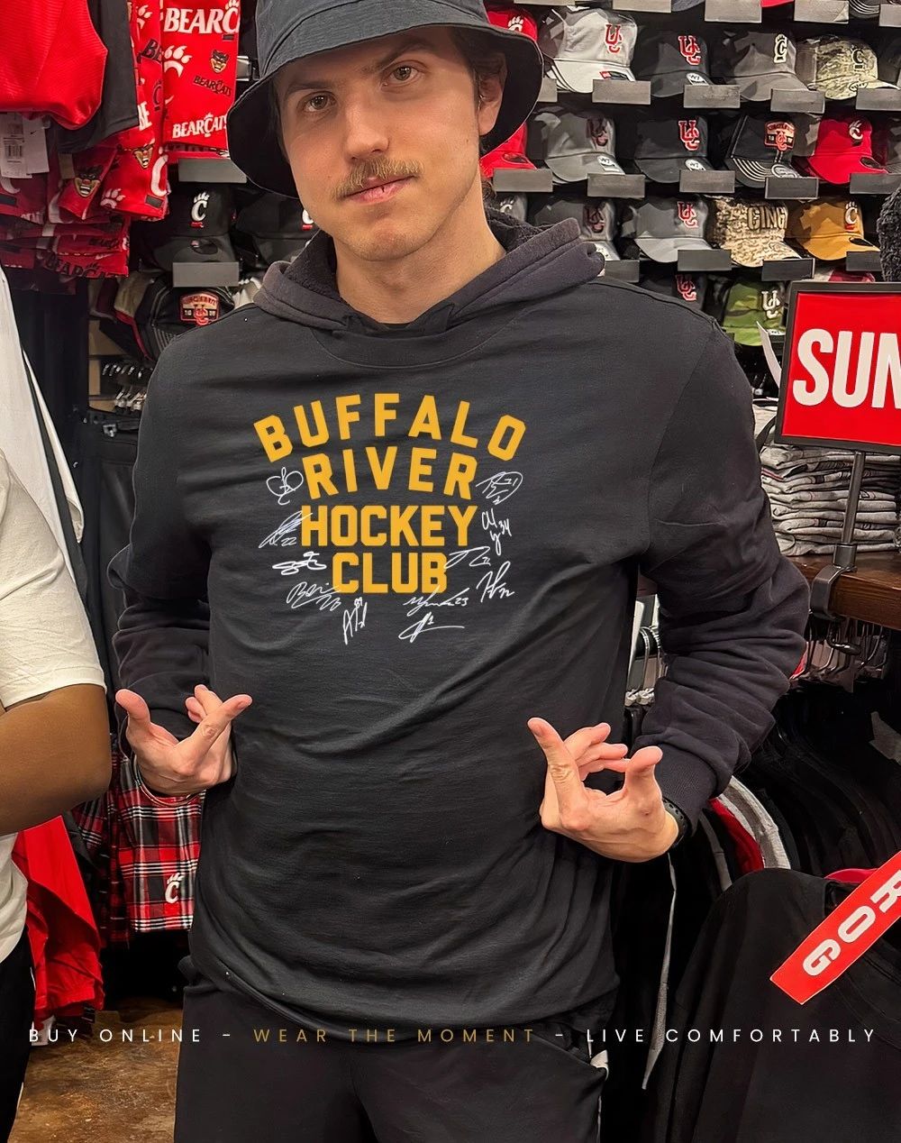Buffalo River Hockey Club signatures 2026 shirt