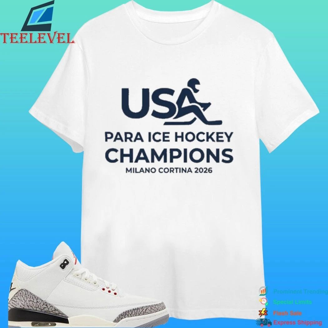 USA Para Ice Hockey Champions Milano Cortina 2026 shirt