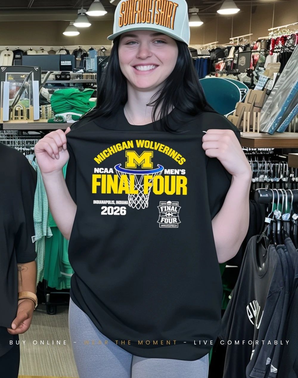 Michigan Wolverines Final Four NCAA Men’s March Madness Basketball Indianapolis Indiana 2026 Logo shirt
