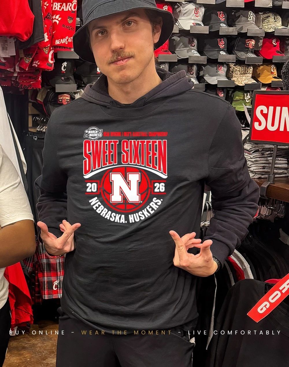 Nebraska Huskers Men’s Basketball 2026 NCAA March Madness Sweet 16 shirt