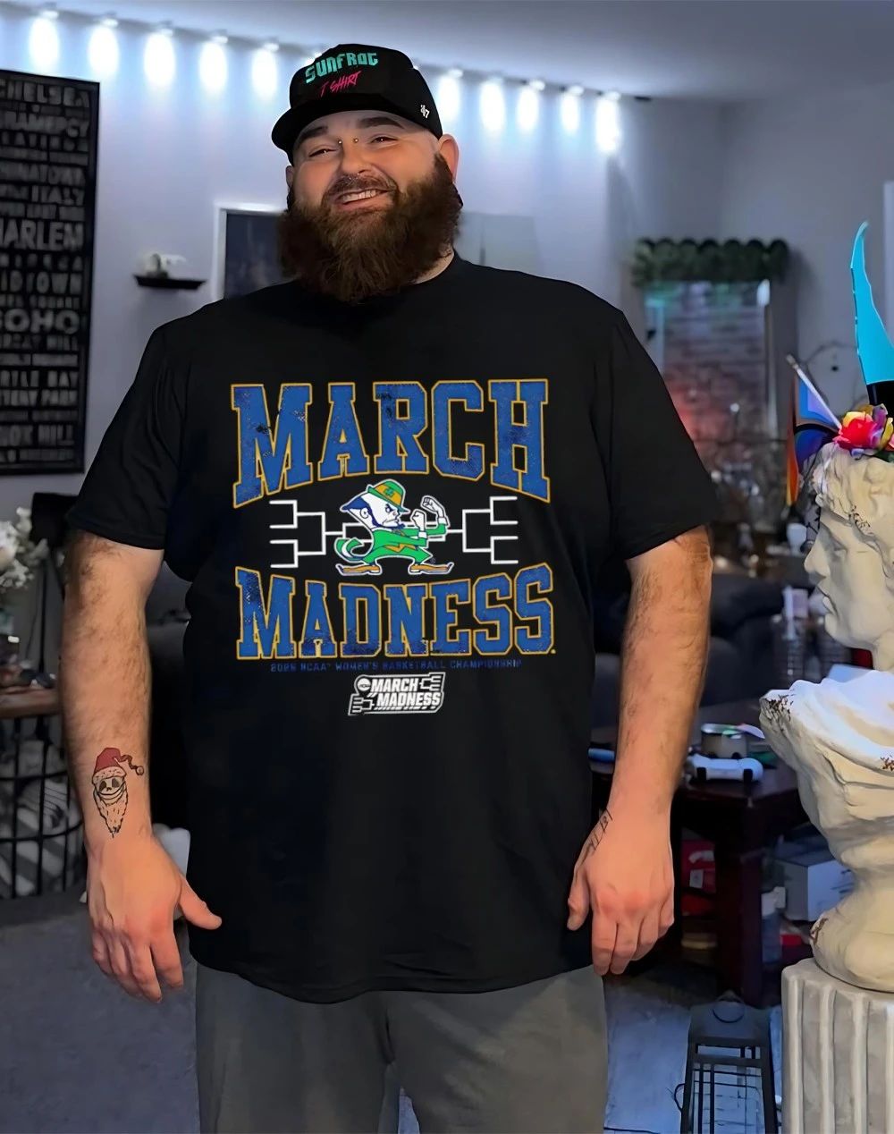 Notre Dame Fighting Irish WBB 2026 March Madness logo shirt