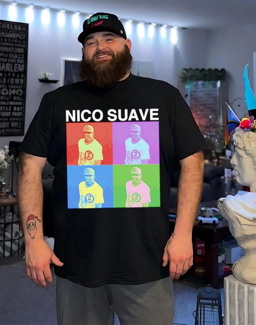 Nico Hoerner Nico Suave Chicago Cubs retro shirt