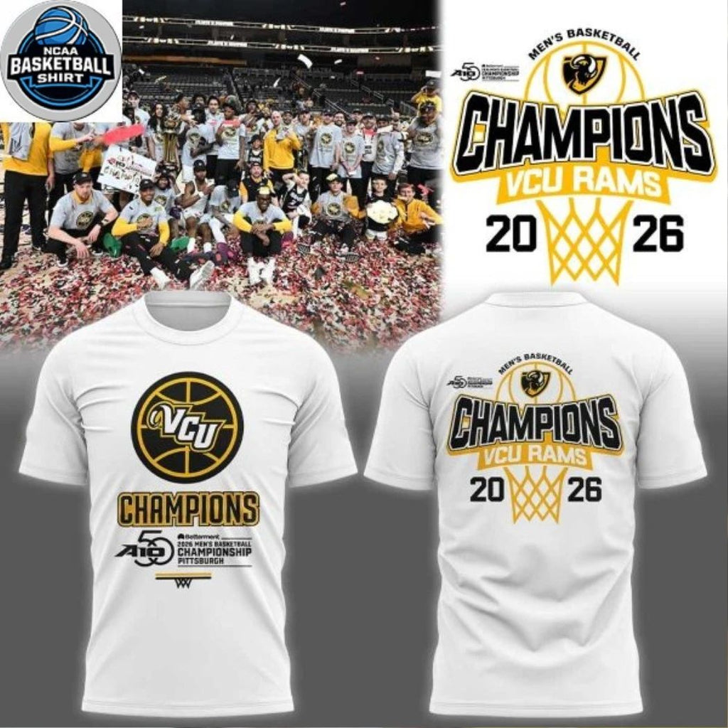 VCU Rams 2026 Atlantic 10 Men’s Basketball Tournament Champions Hoodie T-Shirt