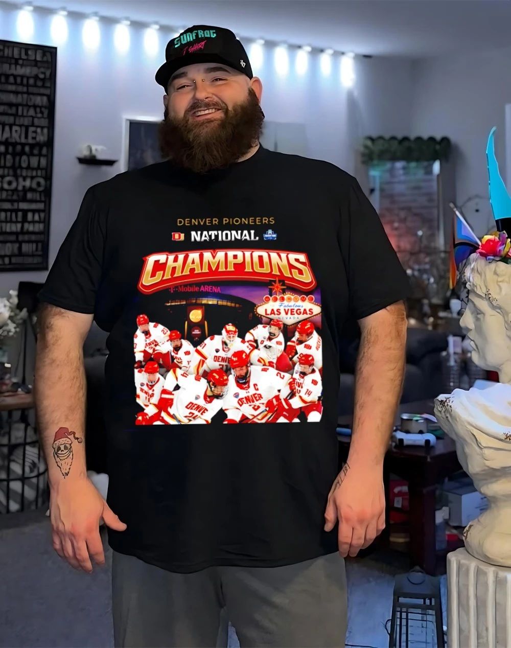 Denver Pioneers Men’s Ice Hockey National Champions ’26 alll team poster shirt