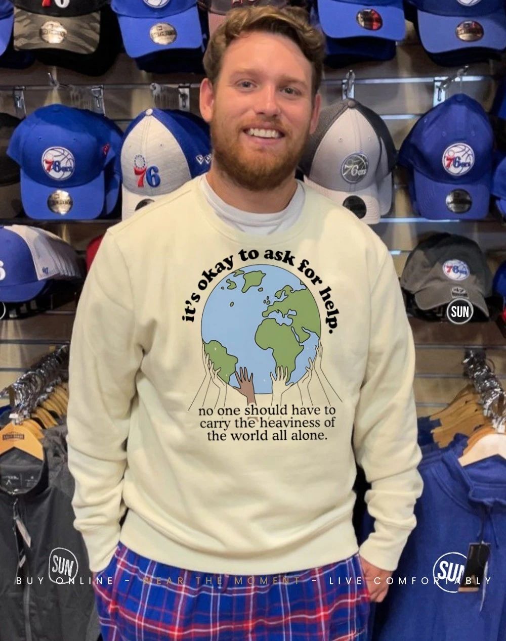 It’s okay to ask for help no one should have to carry the heaviness of the world all alone shirt