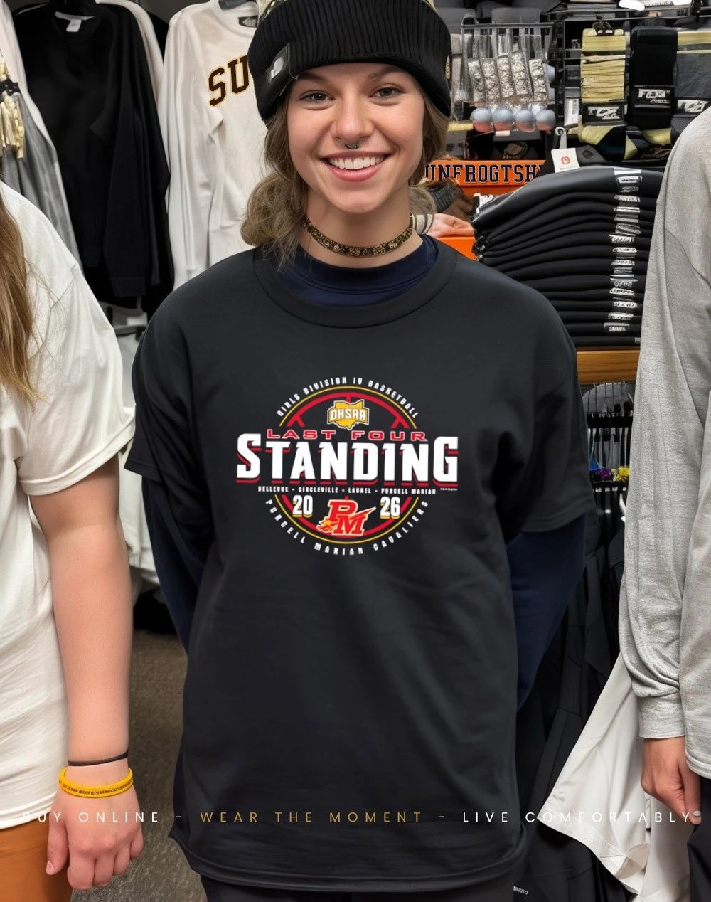 2026 OHSAA Girls Basketball D4 Last Four Standing Purcell Marian Cavaliers shirt