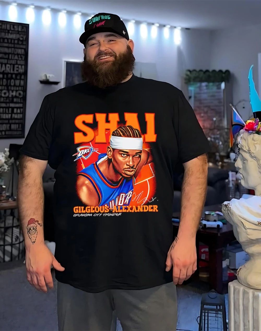 Shai Gilgeous-Alexander Oklahoma City Thunder Airbrush shirt