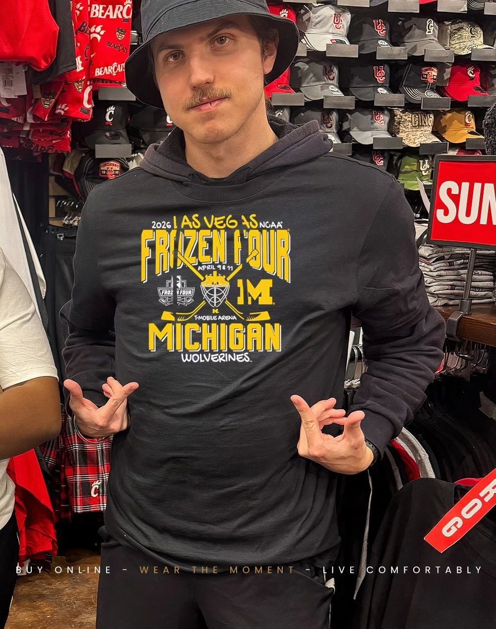 Michigan Wolverines Men’s Hockey 2026 NCAA Frozen Four Las Vegas shirt
