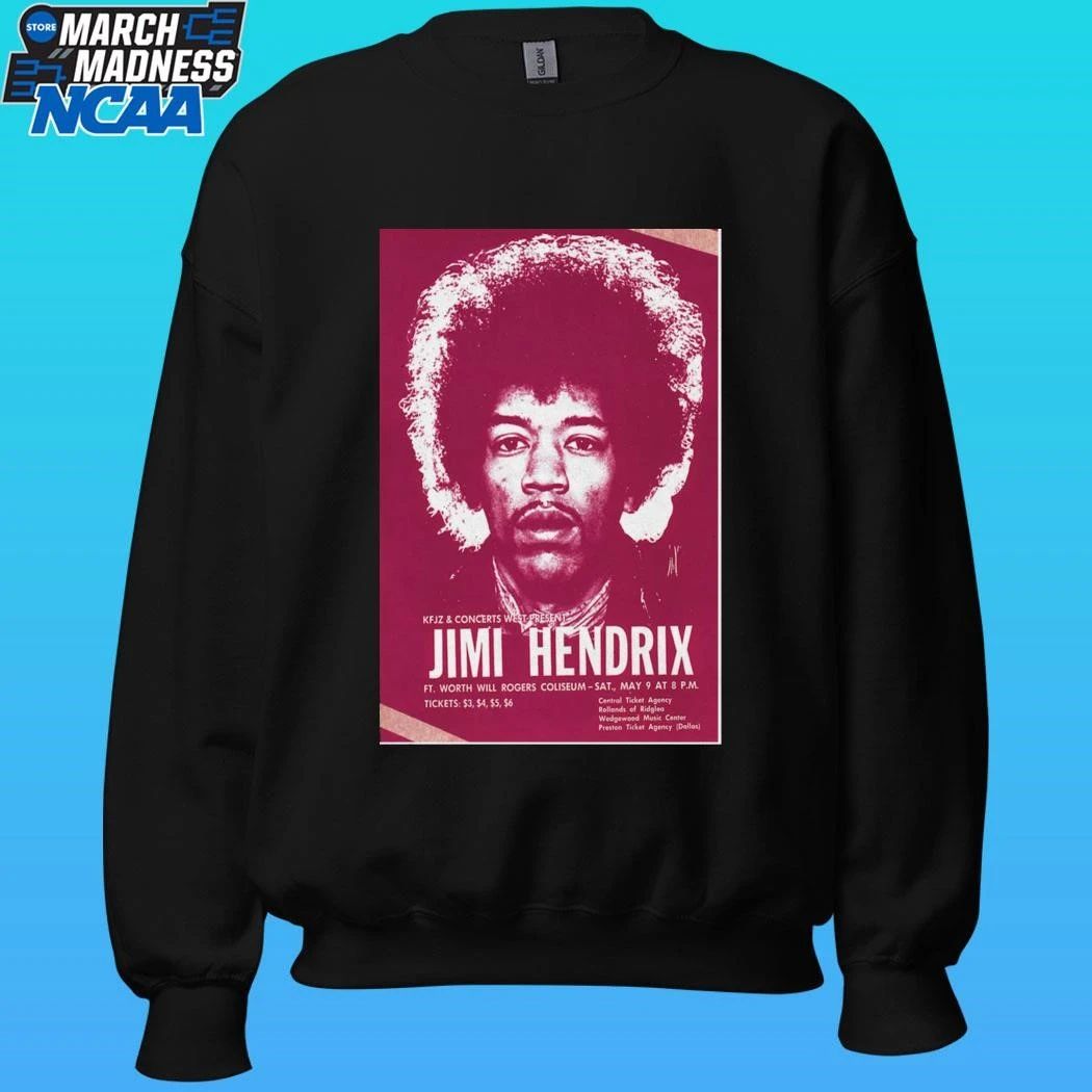 Jimi Hendrix May 9 2026 Poster Ft. Worth, Texas Poster Shirt
