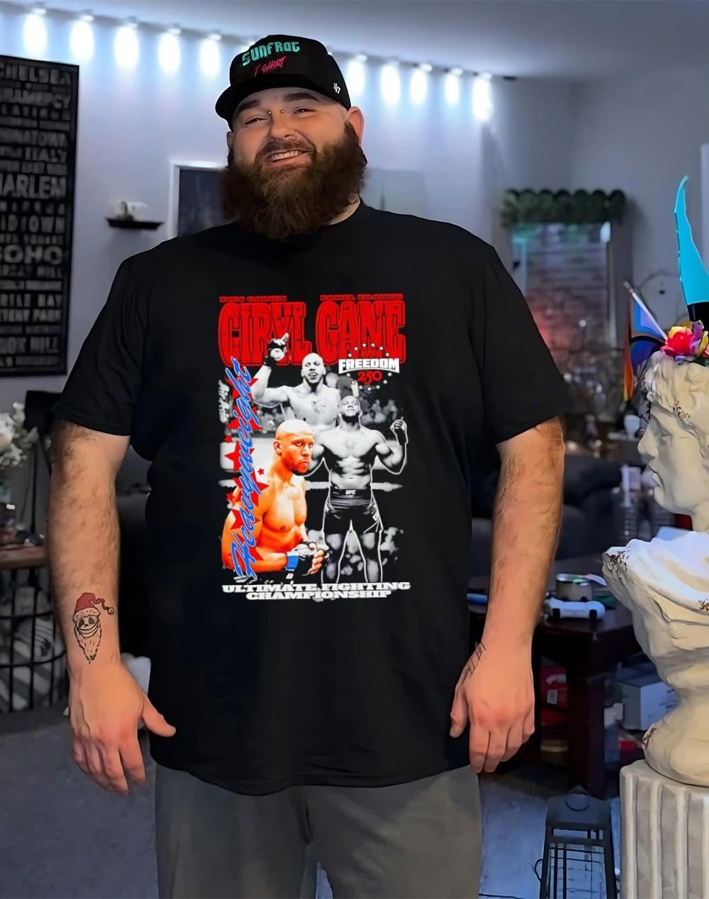 Ciryl Gane UFC Freedom 250 graphic shirt