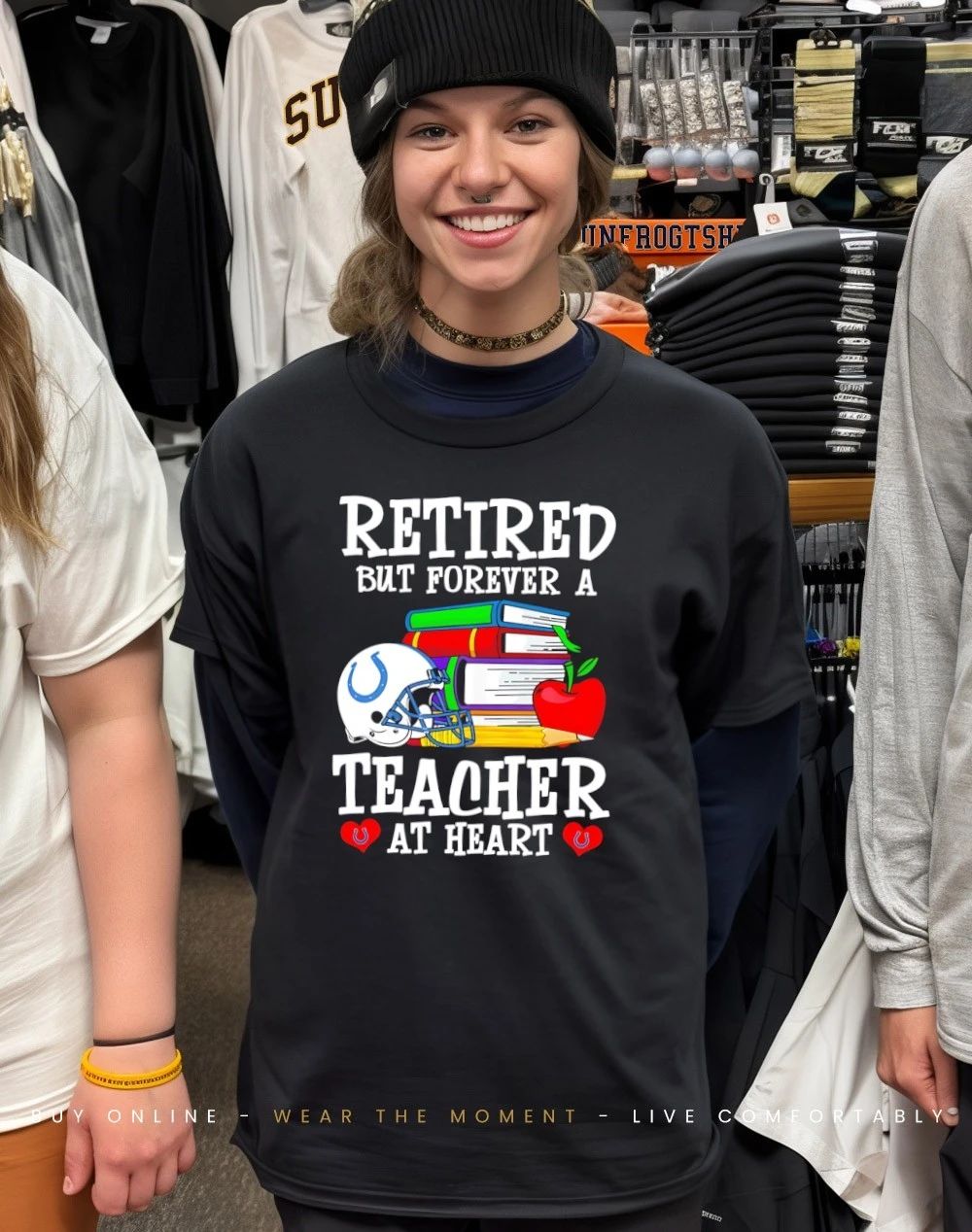 Indianapolis Colts Retired But Forever a Teacher At Heart shirt