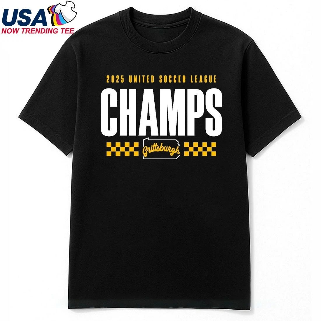 Pittsburgh Riverhounds 2025 United Soccer League Champs Shirt