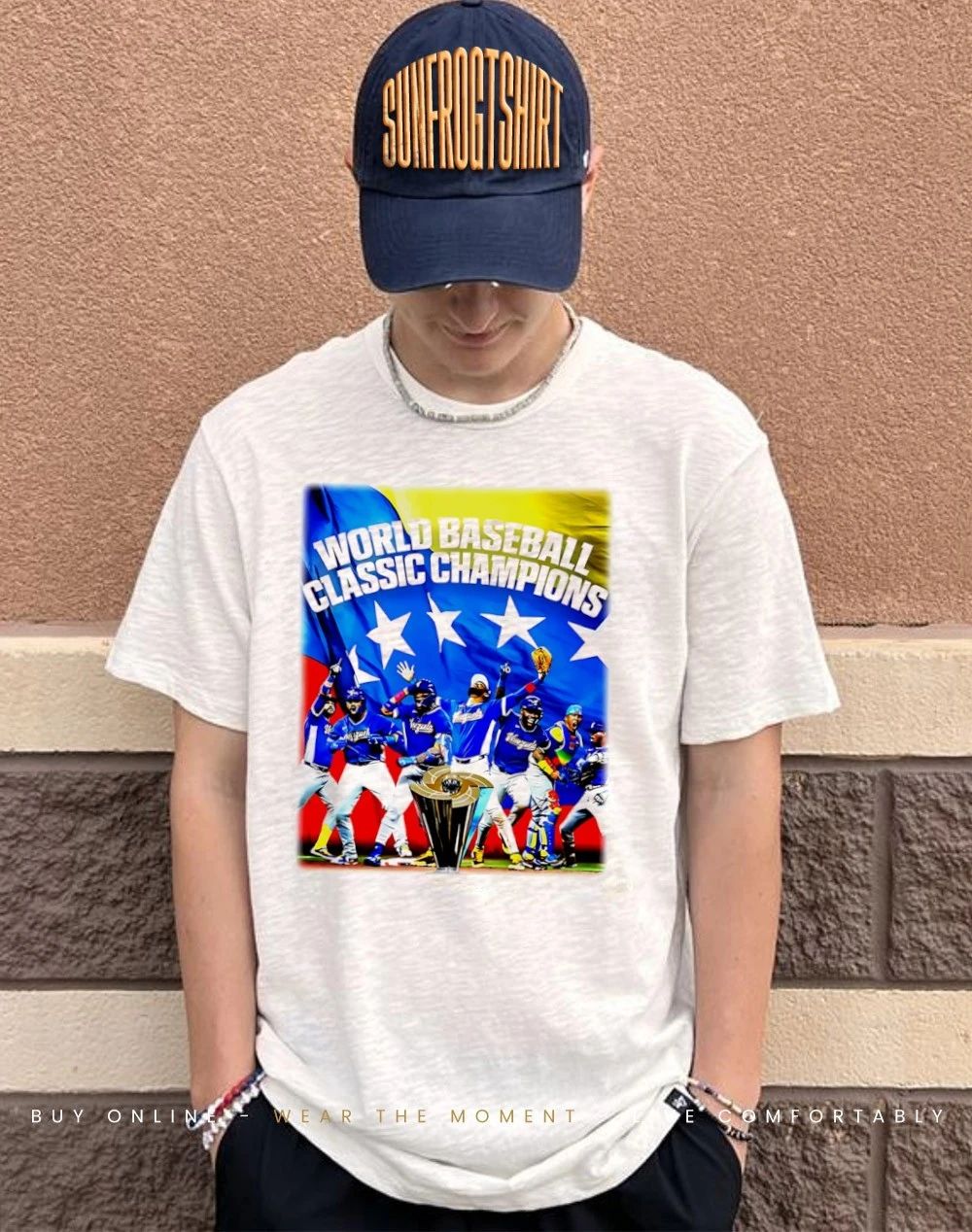 Venezuela baseball 2026 WBC Champion flag trophy shirt