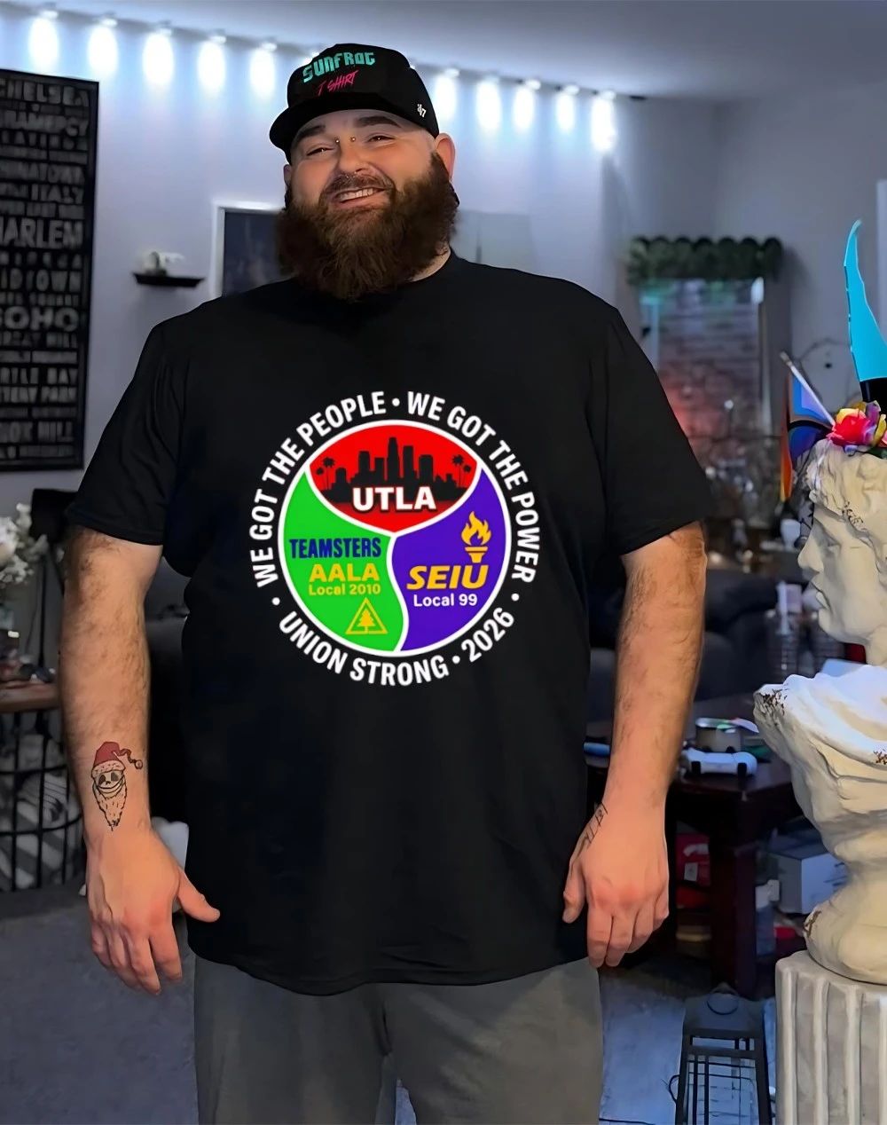 We Got The People The Power Union Strong Labor Movement UTLA SEIU AALA logo shirt