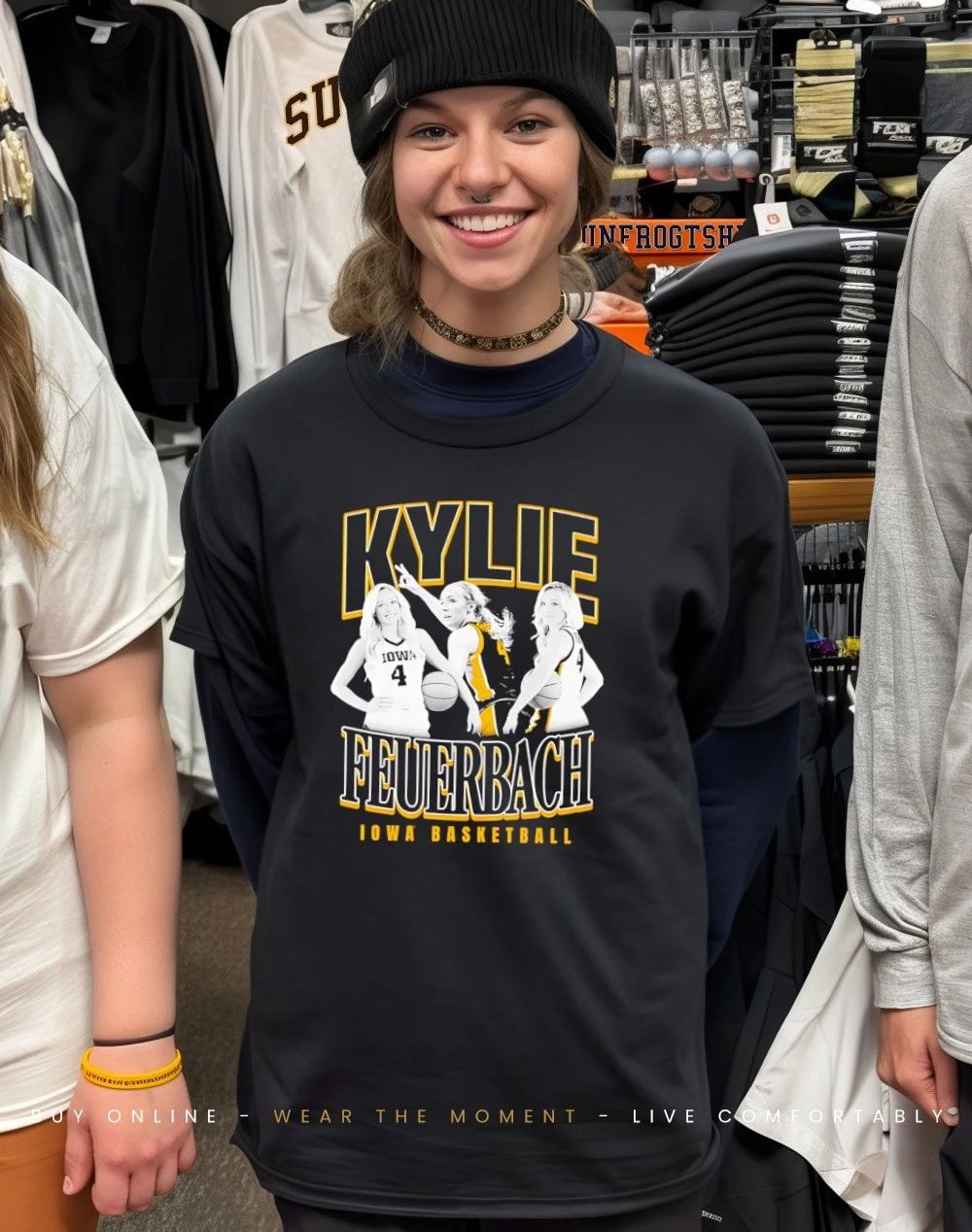 Kylie Feuerbach Iowa Hawkeyes Retro 90s shirt