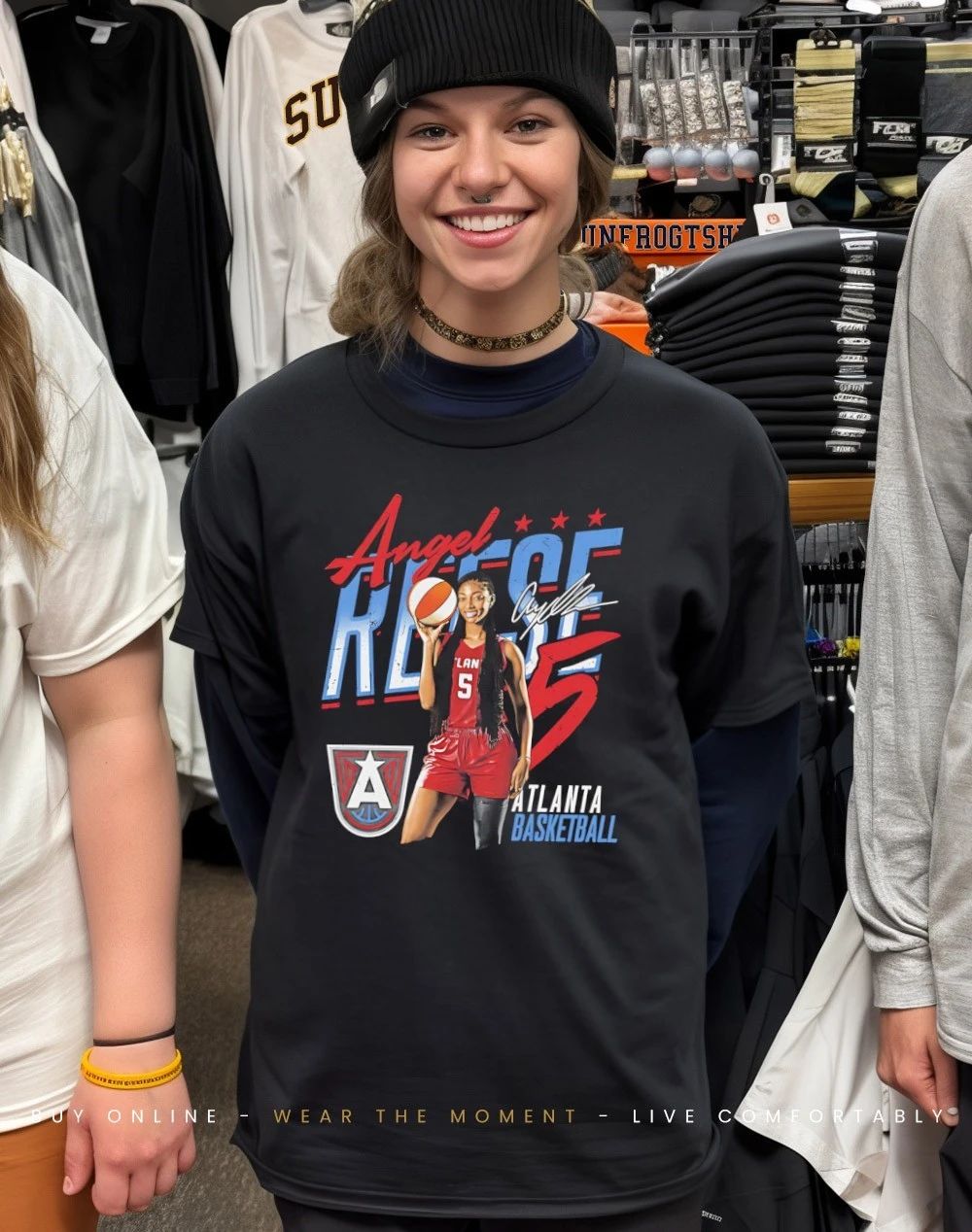 Angel Reese 5 Atlanta Dream player name and number signature shirt