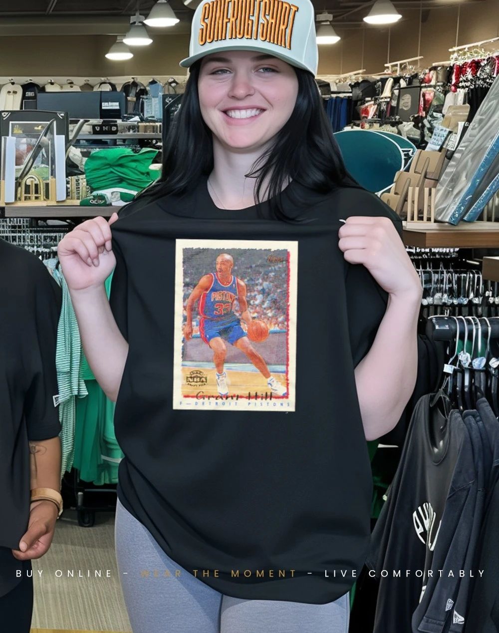 Trant Hill Pistons 1994 Topps Basketball Legendary Card shirt