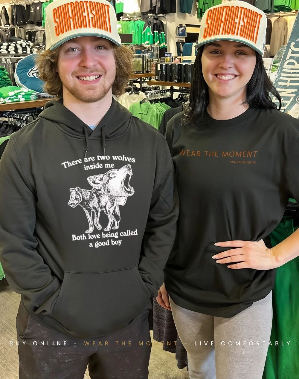 There are two wolves inside me both love being called a good boy shirt
