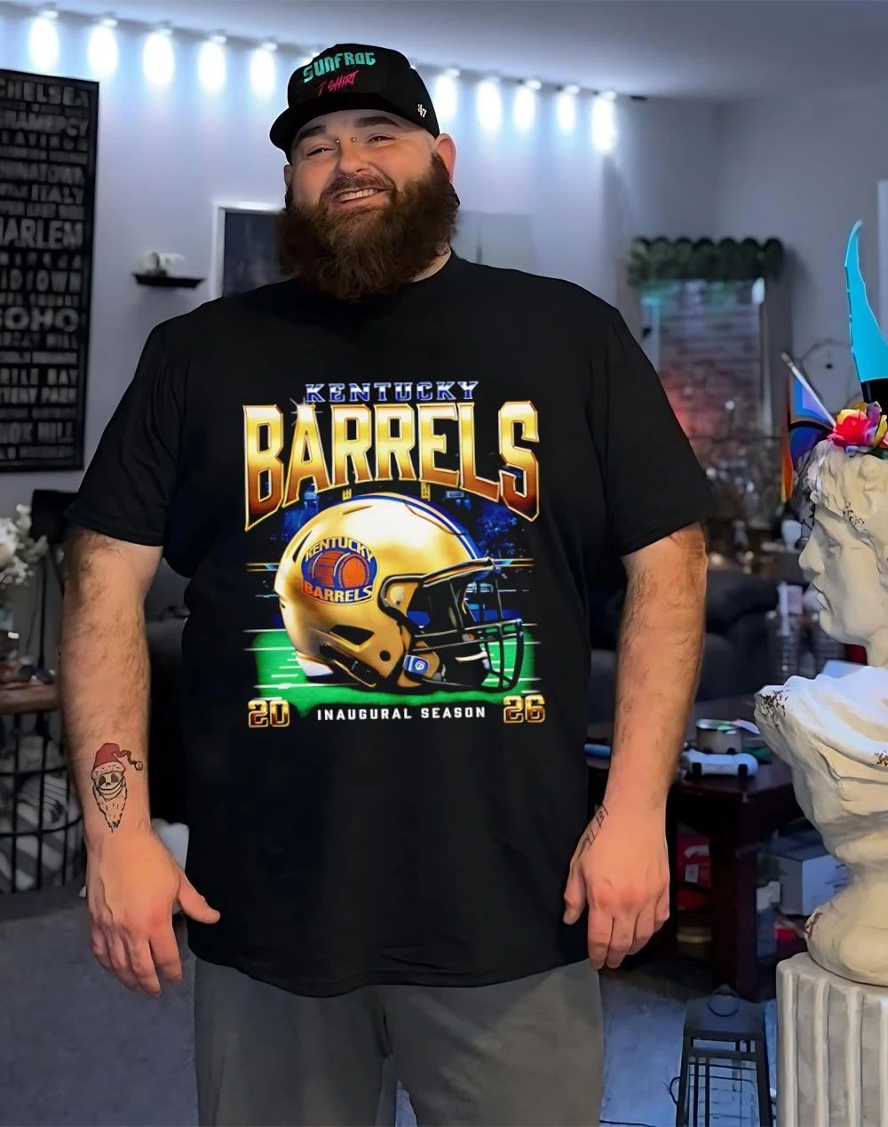 Kentucky Barrels Inaugural Season 2026 helmet shirt