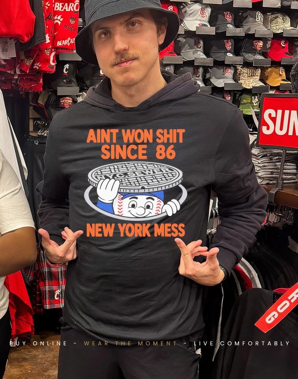 New York Mets ain’t won shit since 86 mess front and back shirt