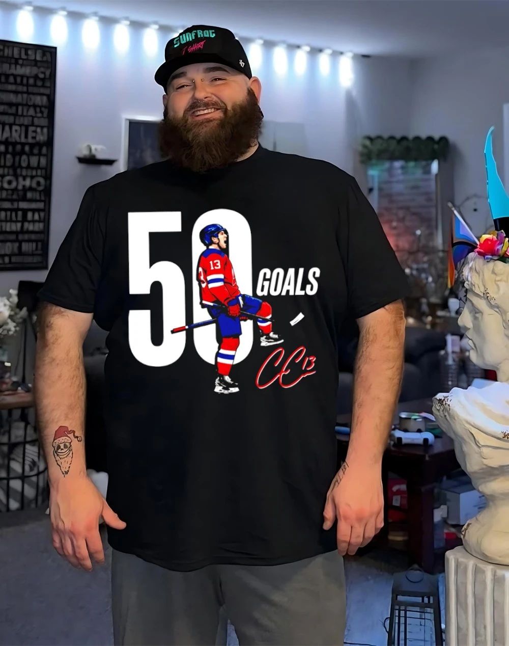 Cole Caufield Montreal Canadiens 50 Goals signature shirt