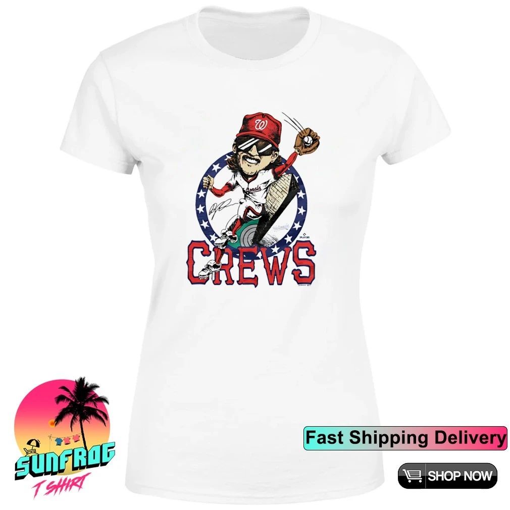 Washington Nationals Dylan Crews signature caricature shirt