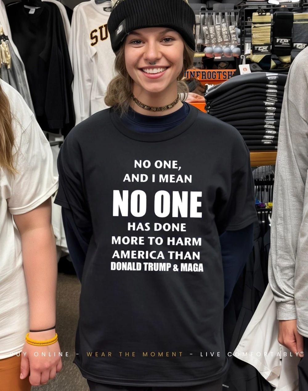 No one and I mean no one has done more to harm America than Trump and maga shirt