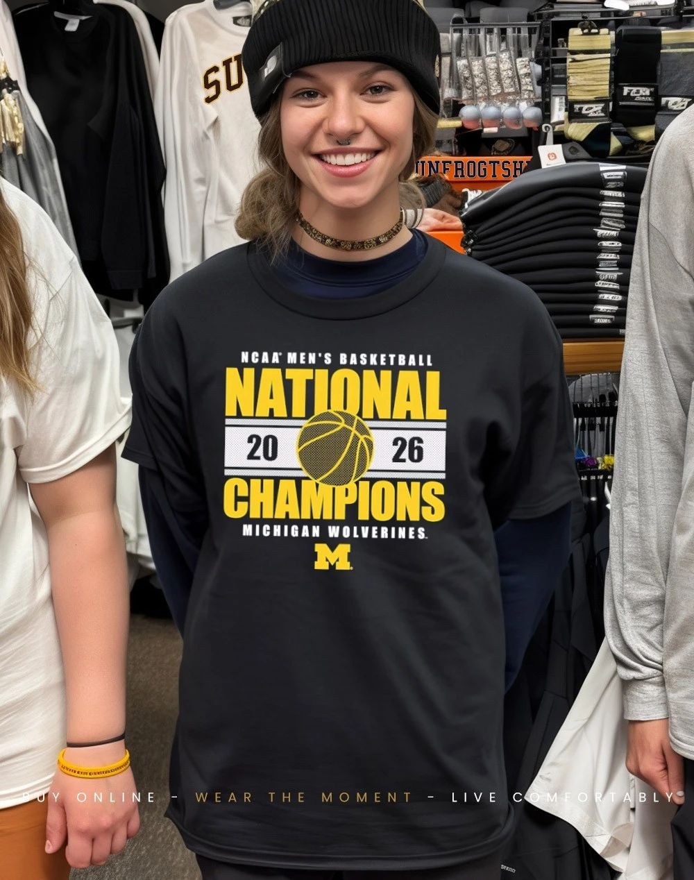 Michigan Wolverines 2026 Basketball National Champions Enmeshed shirt