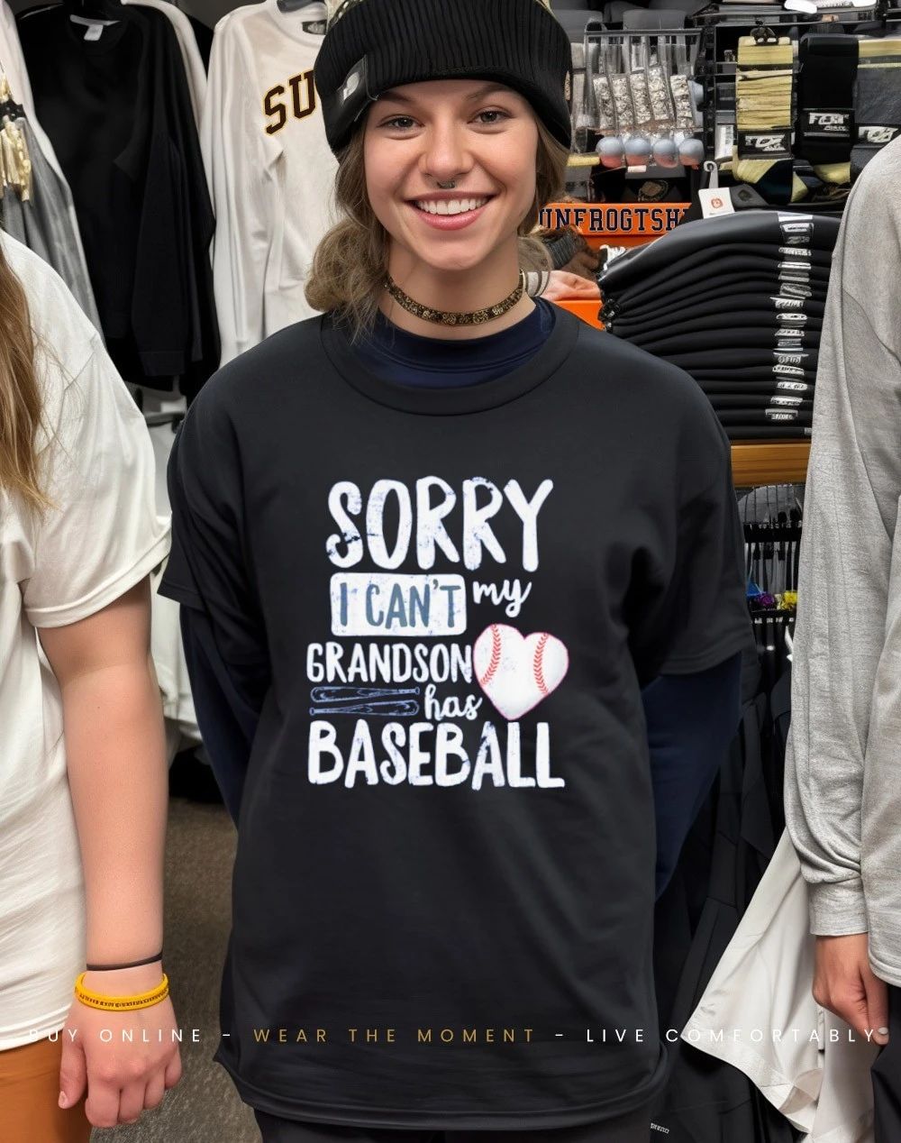 Sorry I Can’t My Grandson Has Baseball Shirt