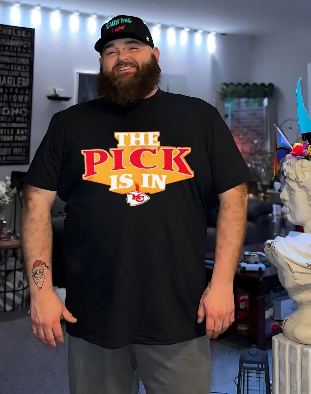 Kansas City Chiefs The Pick Is In logo shirt