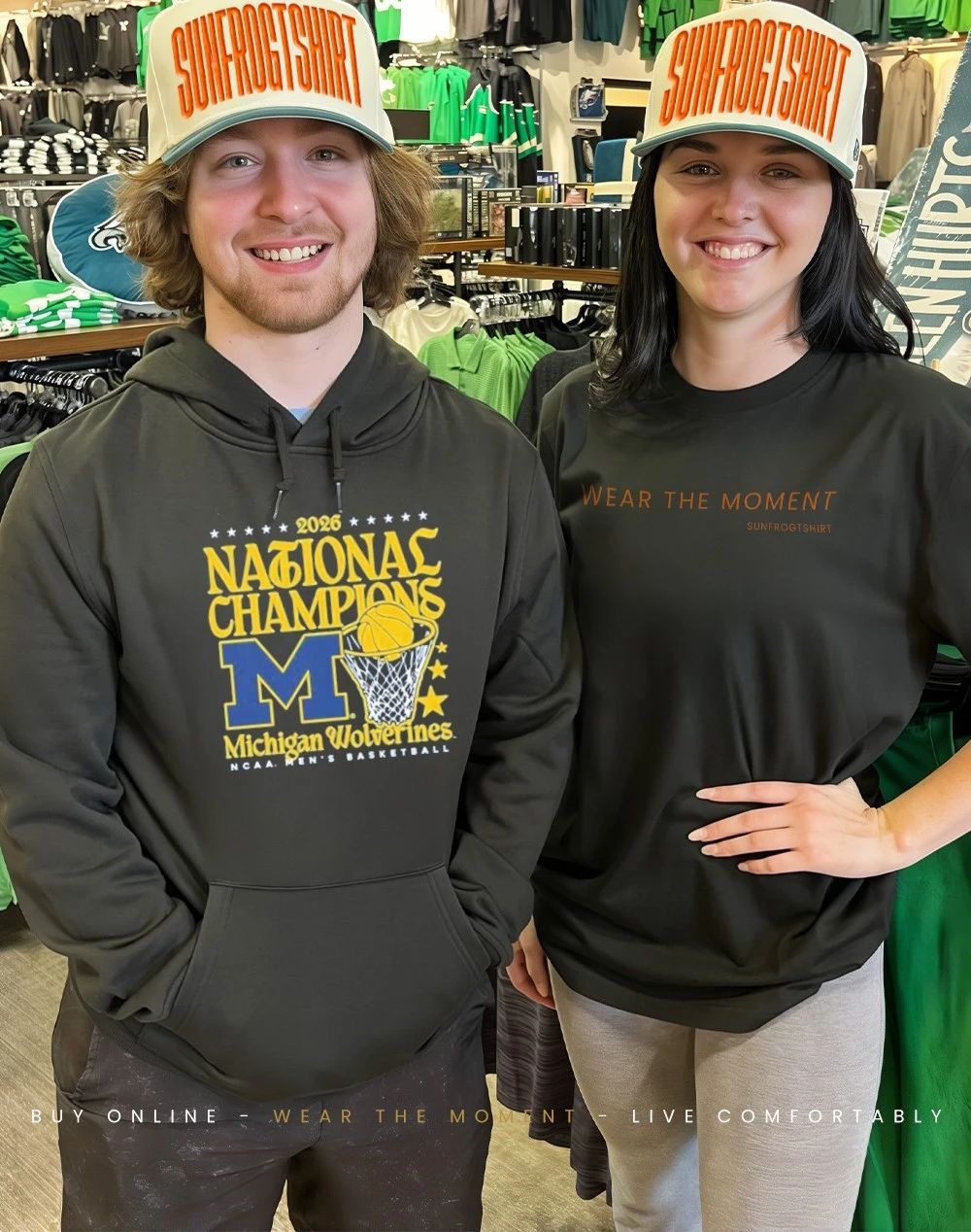 Michigan Men’s Basketball National Champions 2026 Hoop shirt