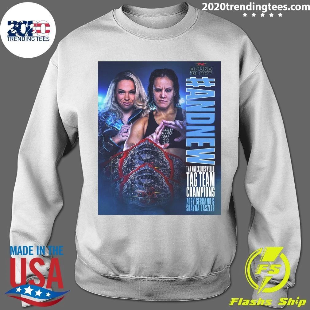 And New Knockouts World Tag Team Champions Zoey Serrano and Shayna Baszler Shirt