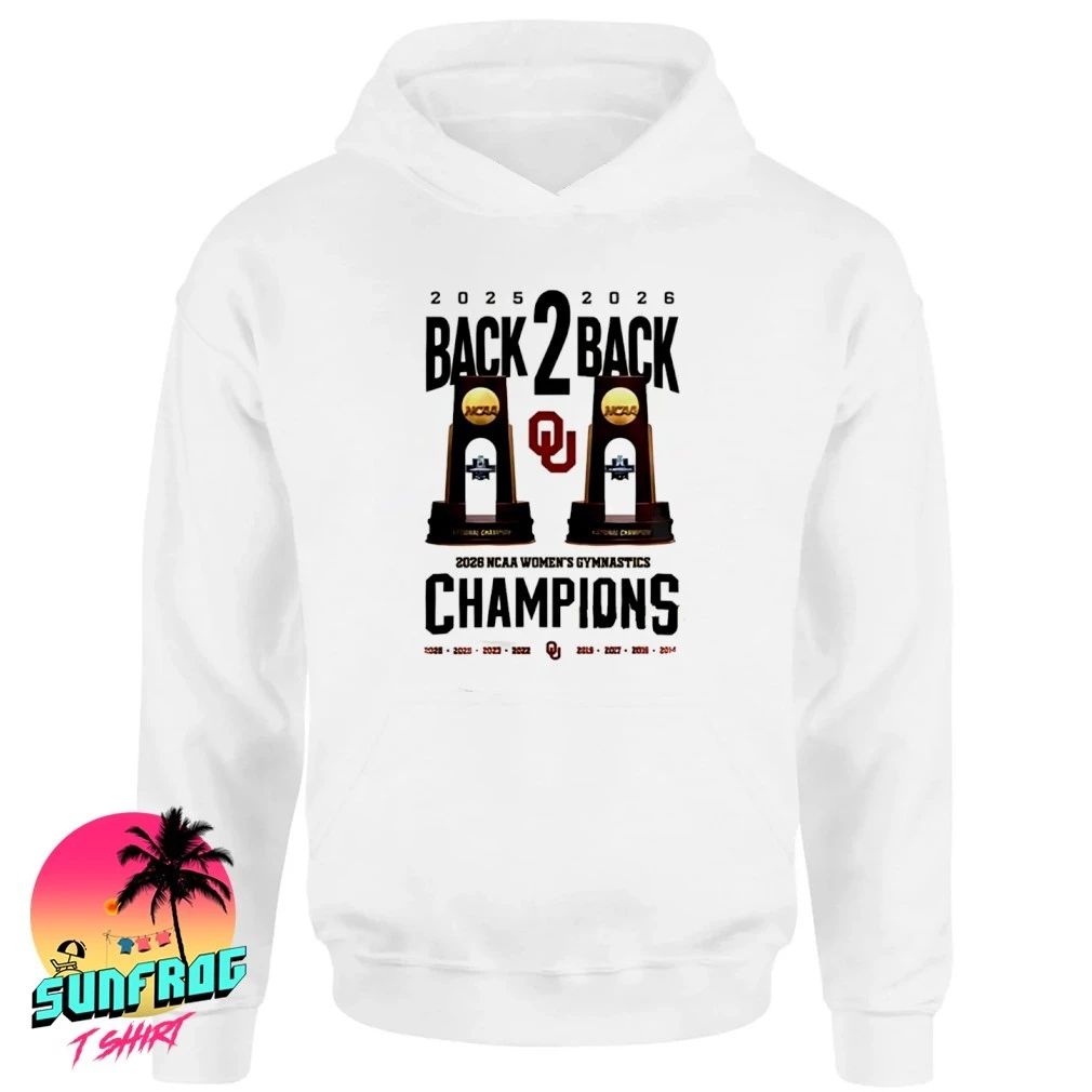 Oklahoma Sooners 2026 NCAA Women’s Gymnastics National Champions Back to back shirt