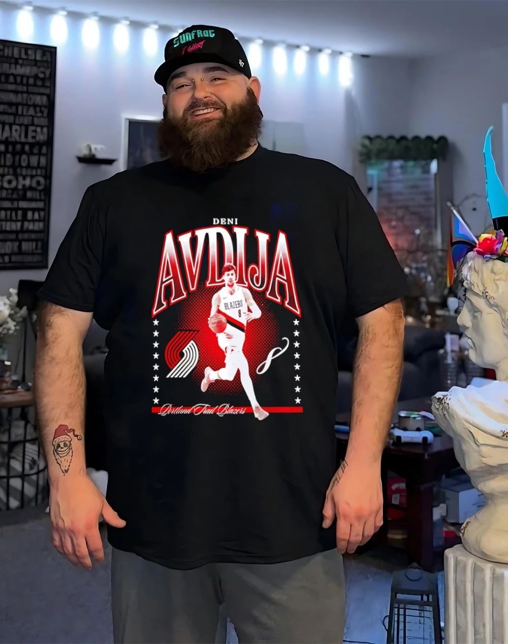 Deni Avdija Portland Trail Blazers Hype graphic shirt