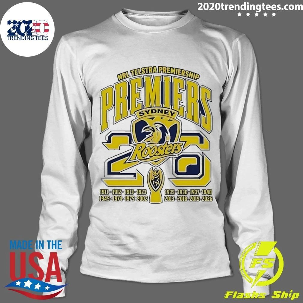 NRL Telstra Premiership Premiers Sydney Roosters 2026 Shirt