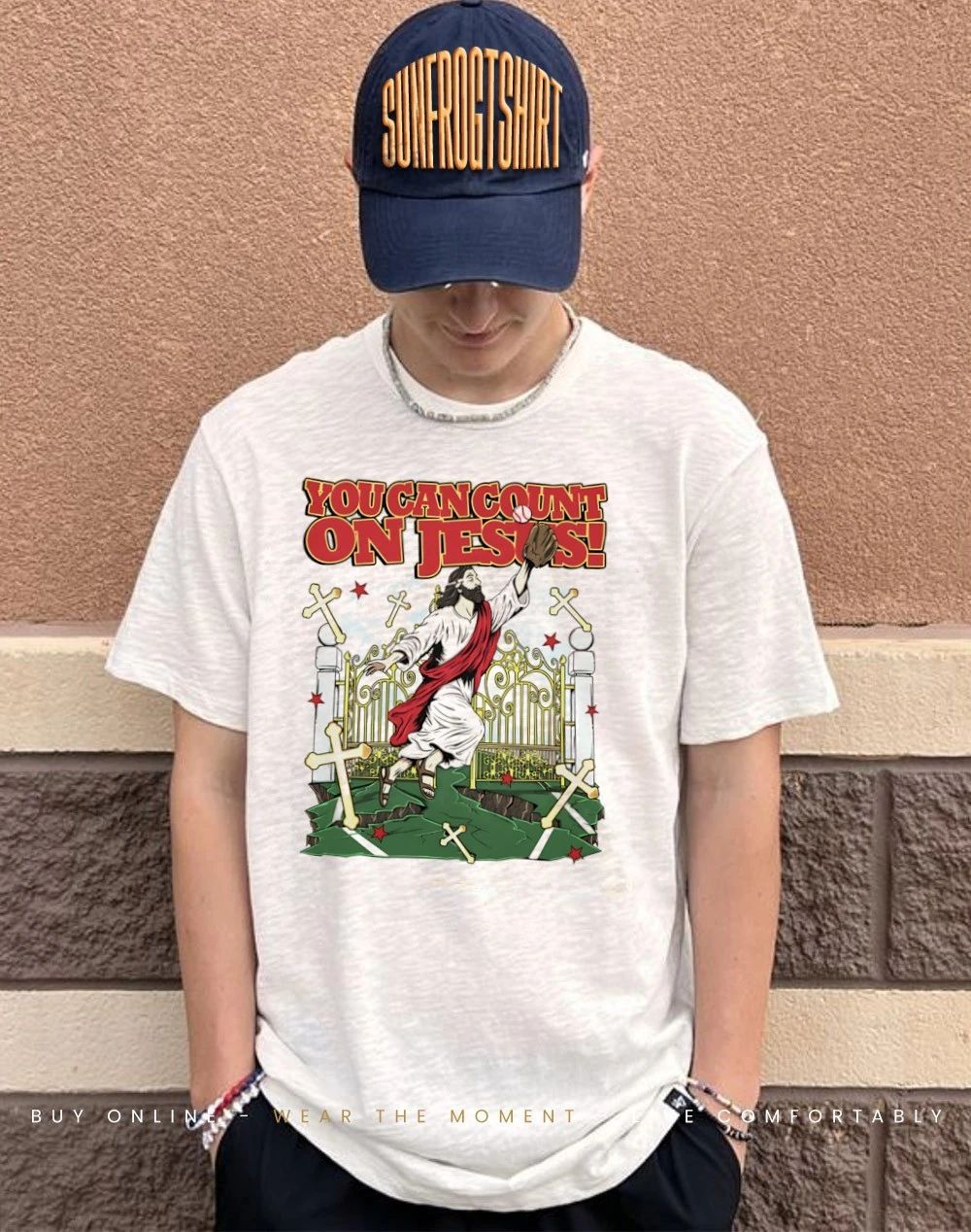 You can count on Jesus Catches Baseball Jesus Played Baseball shirt