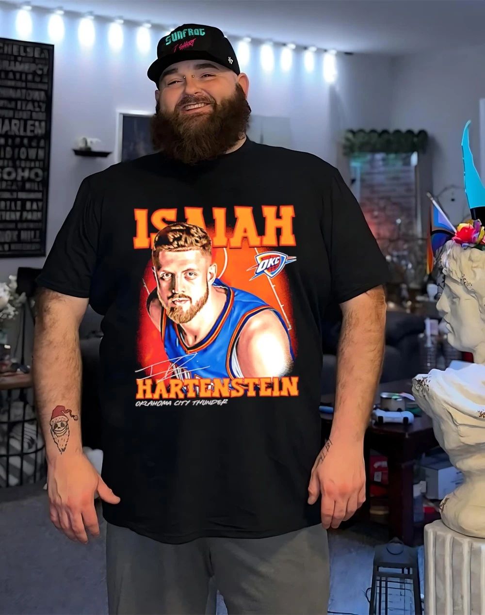 Isaiah Hartenstein Oklahoma City Thunder Airbrush shirt