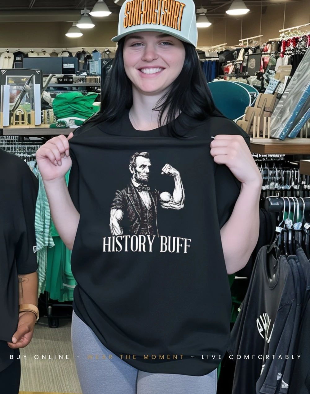 Abe Lincoln History Buff Graphic shirt