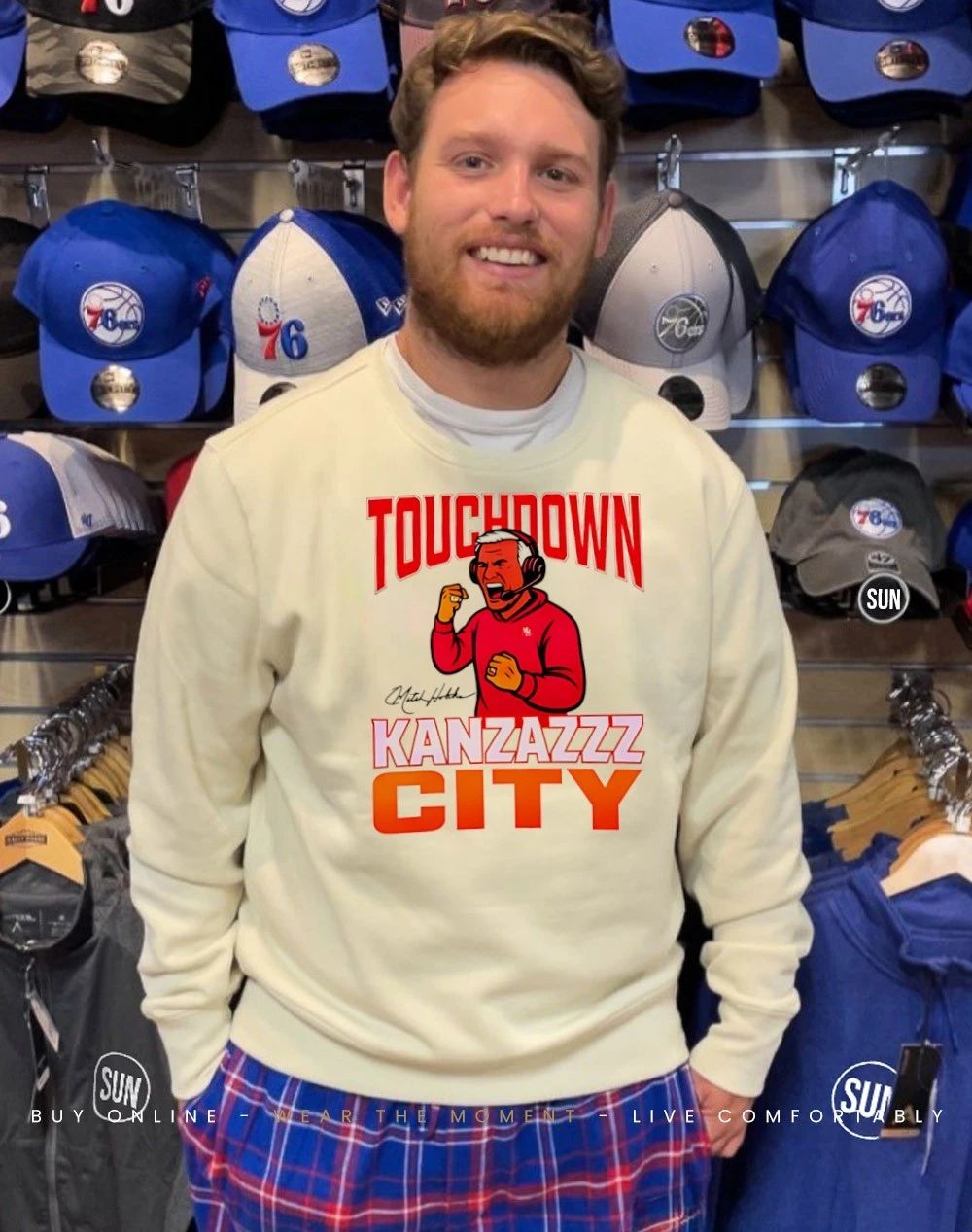 Mitch Holthus Touchdown Kanzazzz City cartoon shirt