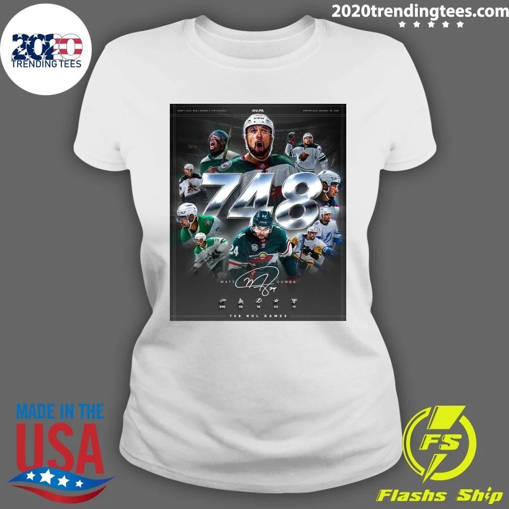 Matt Dumba Is Officially Hanging Up His Skates After 748 NHL Career Games Shirt